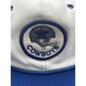 Vintage Dallas Cowboys Hat Cap Snapback White Sports Specialties Patch Rope